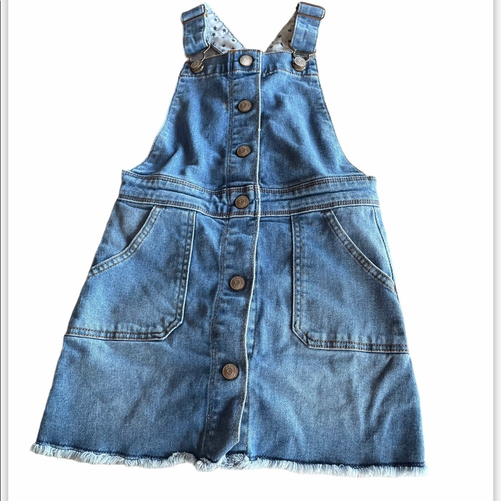 Boden Kids Jean Jumper Dress | Size 6-7